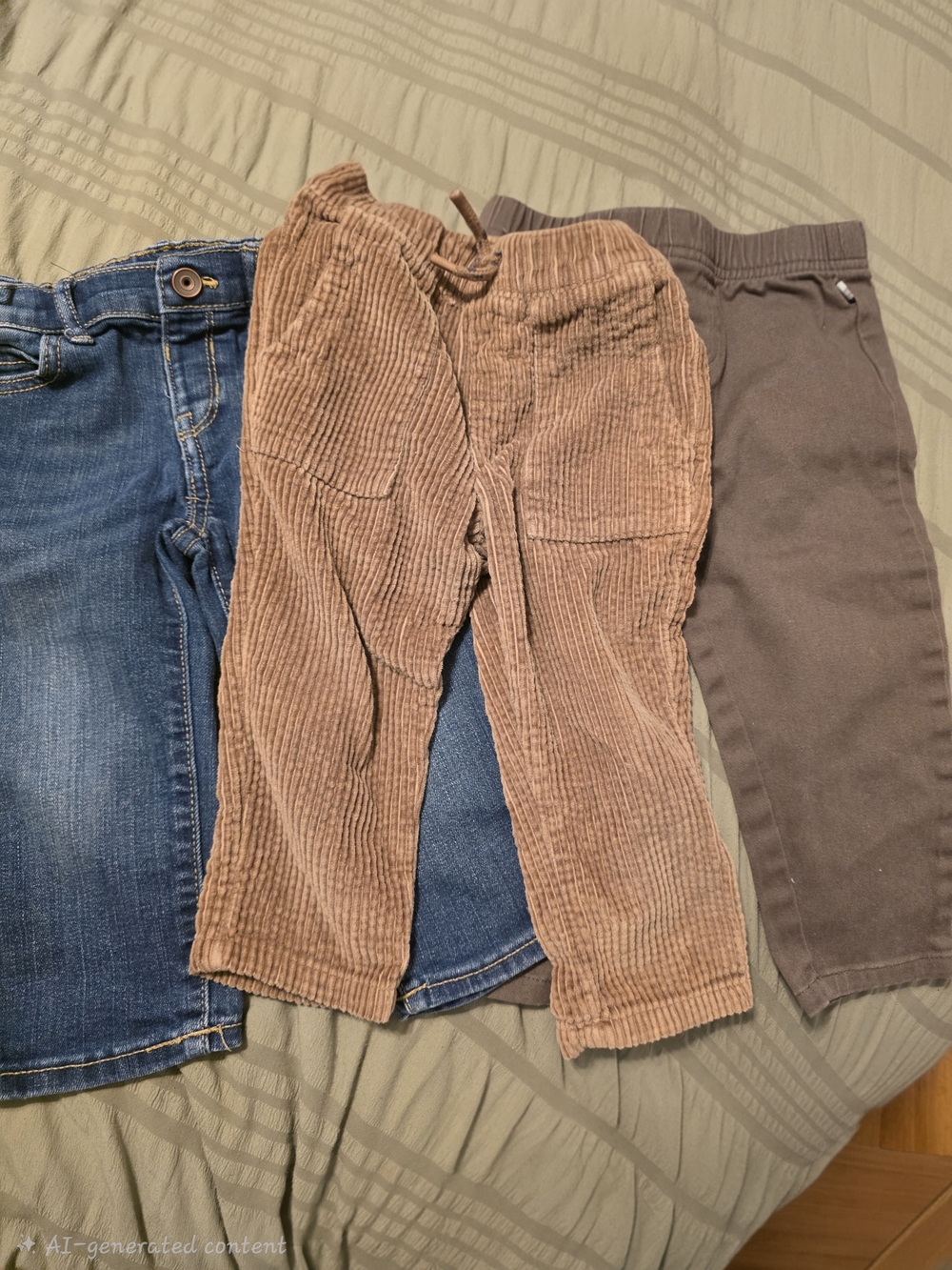 Toddler Pants , Corduroy And Jeans 18 Months.
